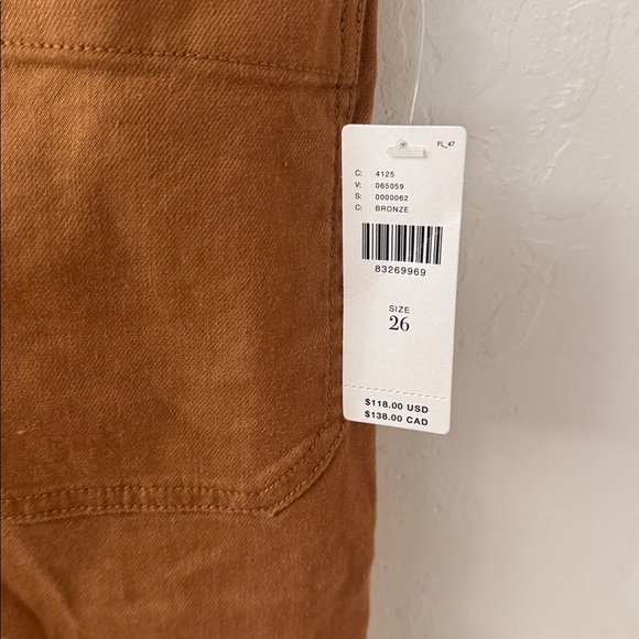 Anthropologie Maeve Colette Tan Camel Longline Shorts Size 26 NWT - Picture 3 of 6